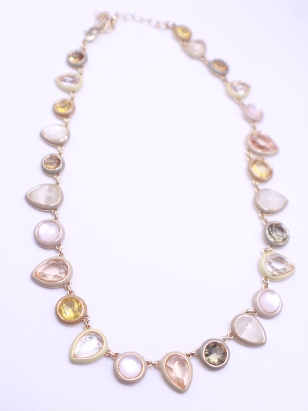 Anthropologie Enamel Gem Necklace